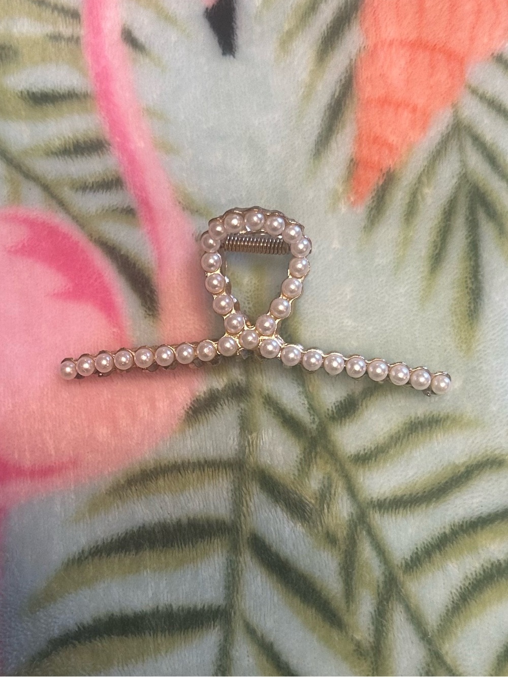 Rhinestone Bow Hair Clip - Clear Sparkle